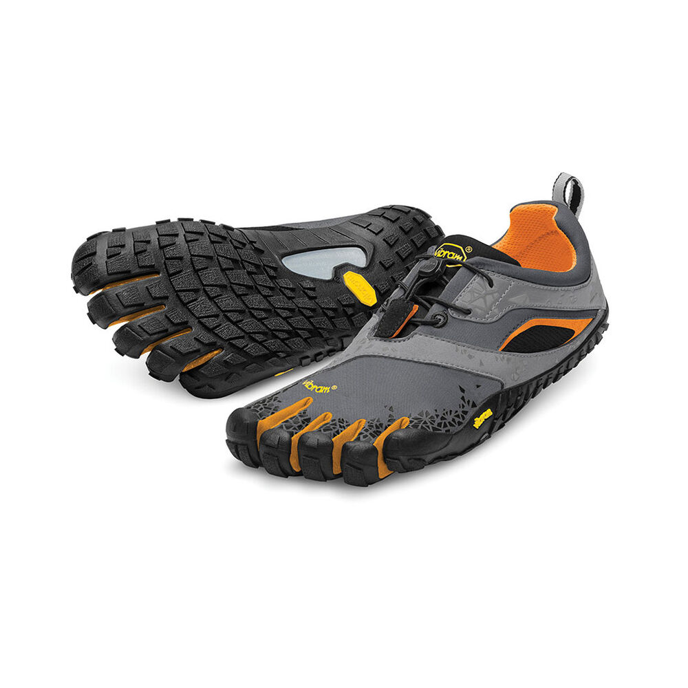 Vibram Fivefingers Spyridon MR Erkek Koşu Ayakkabısı Gri/Turuncu,UB1279506